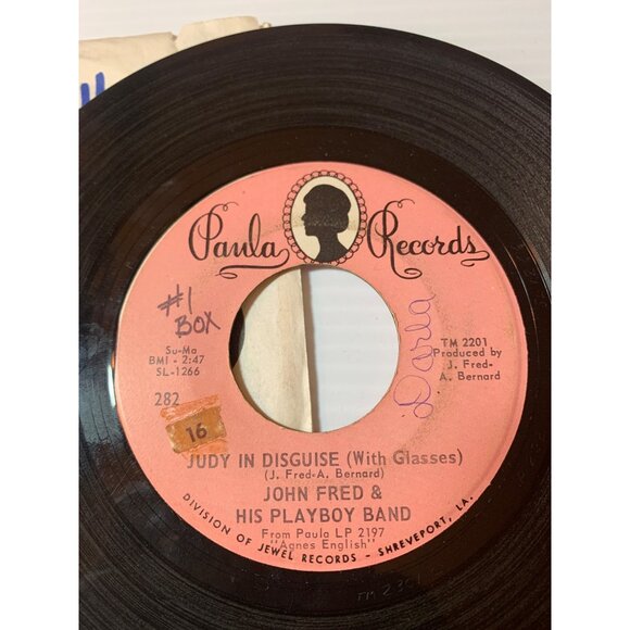 Vintage 45 RPM Vinyl Record John Fred & His Playboy Band Paula Records - Picture 5 of 6